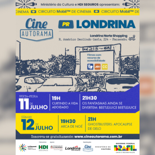 HDI Seguros apoia estreia do Cine Autorama no Paraná com sessões gratuitas em Londrina e Maringá